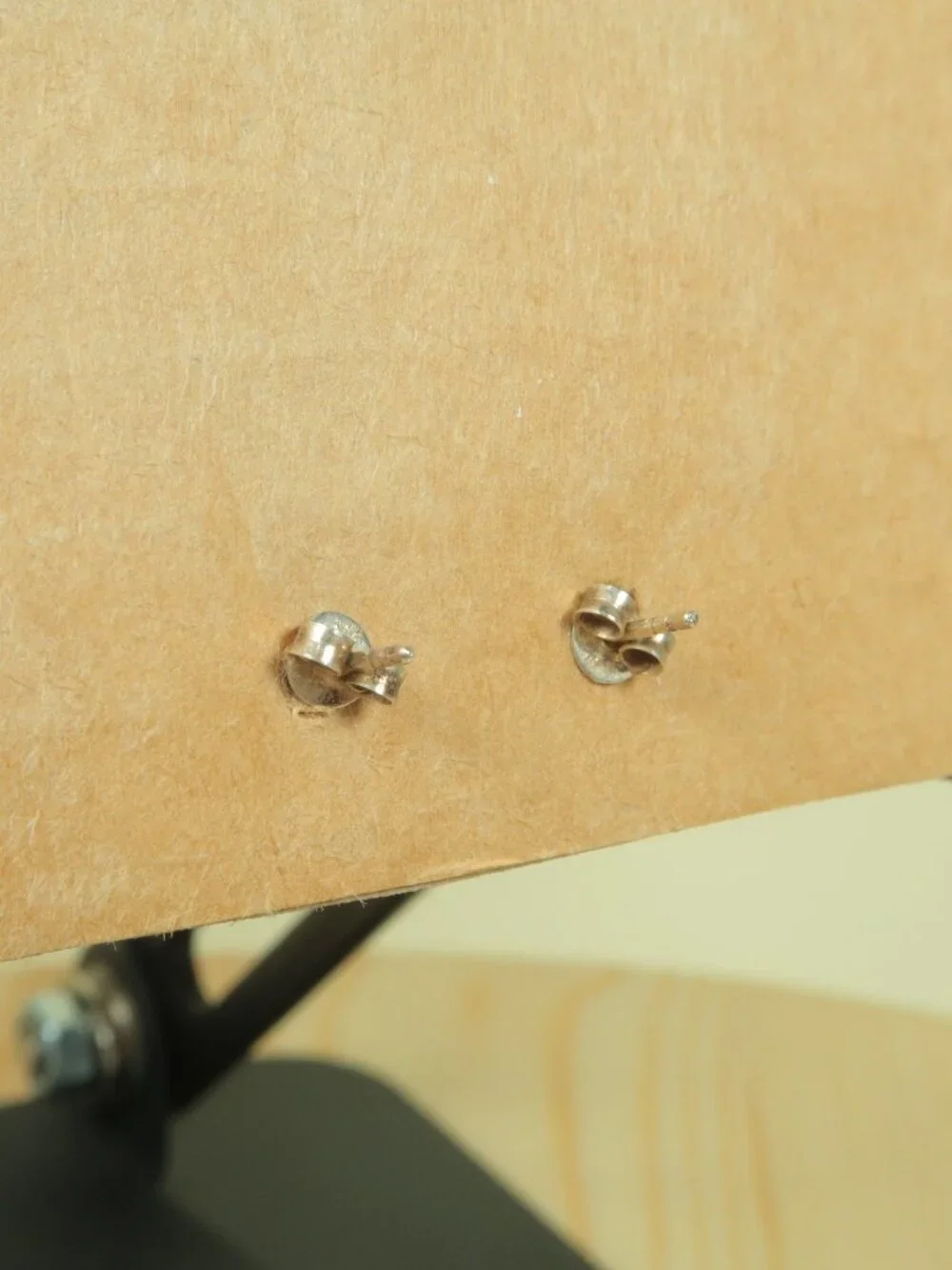 Vintage Round Black Onyx 925 Sterling Silver Stud Earrings